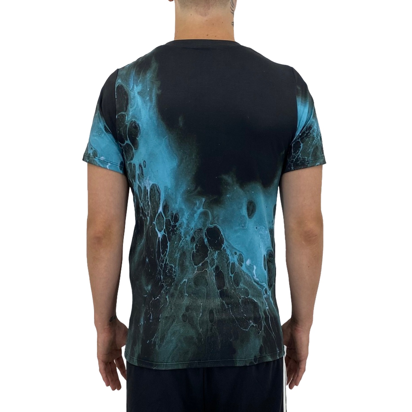 Black Blue Splash Men's T-shirt